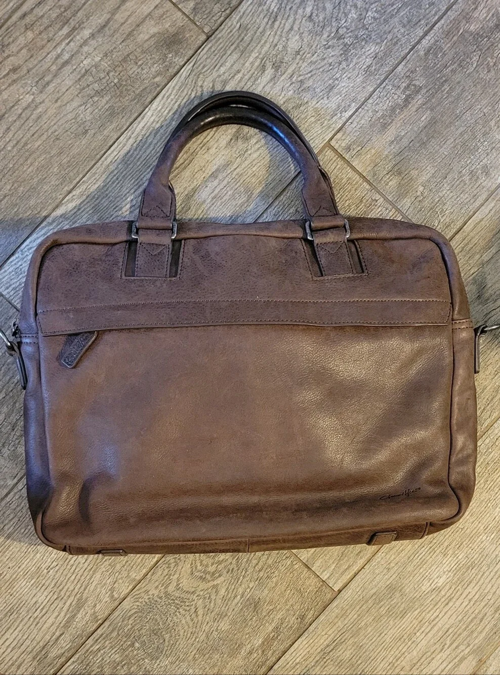 Gerard Henon France Signe Le Cuir Bag Briefcase Commuter Messenger Carry On